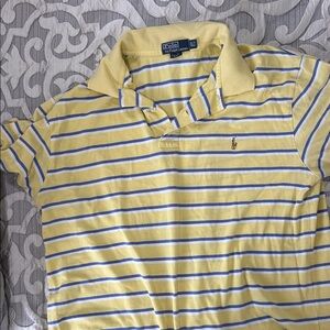 Polo by Ralph Lauren Yellow and Blue Striped Shirt
